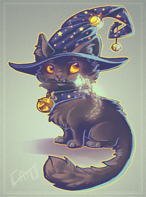 Mystical kitten witch ensemble